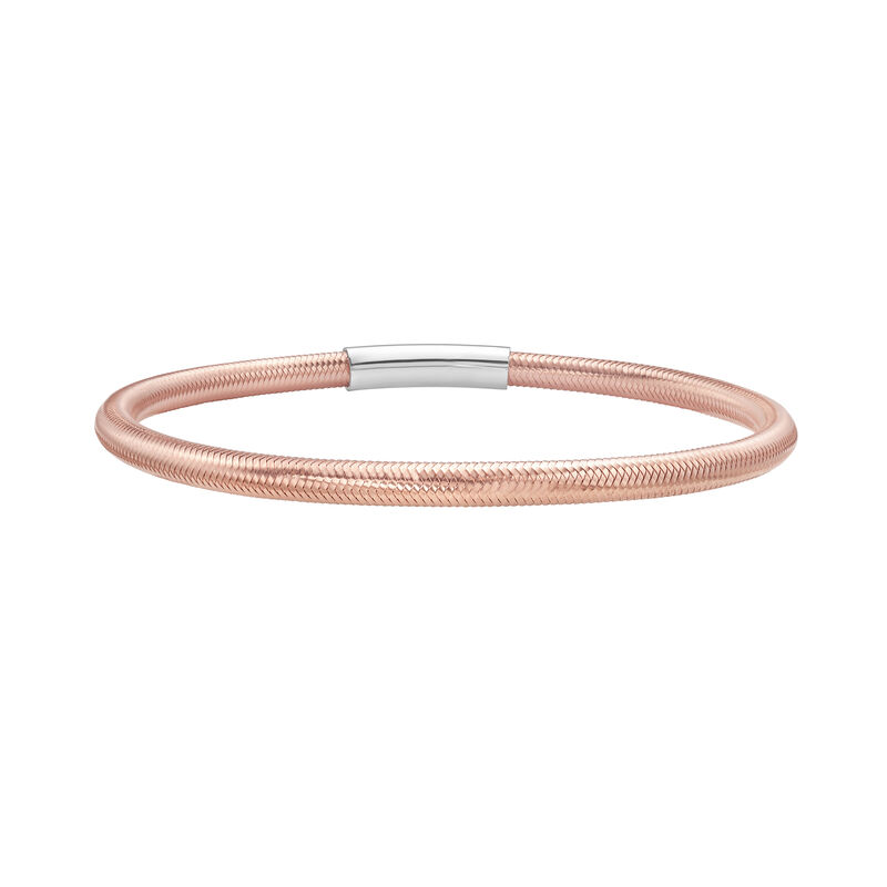 Stretch Bracelet in Rose Gold Plated Sterling Silver image number null